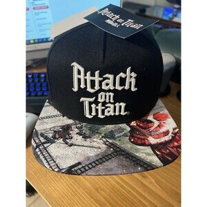 Attack On Titan Adult Snapback Adjustable Hat Anime Colossal Titan